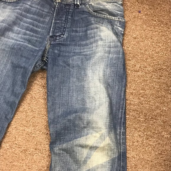 Diesel Shazor 34 x 32 100% cotton boot cut jeans button fly Italy - Picture 8 of 11